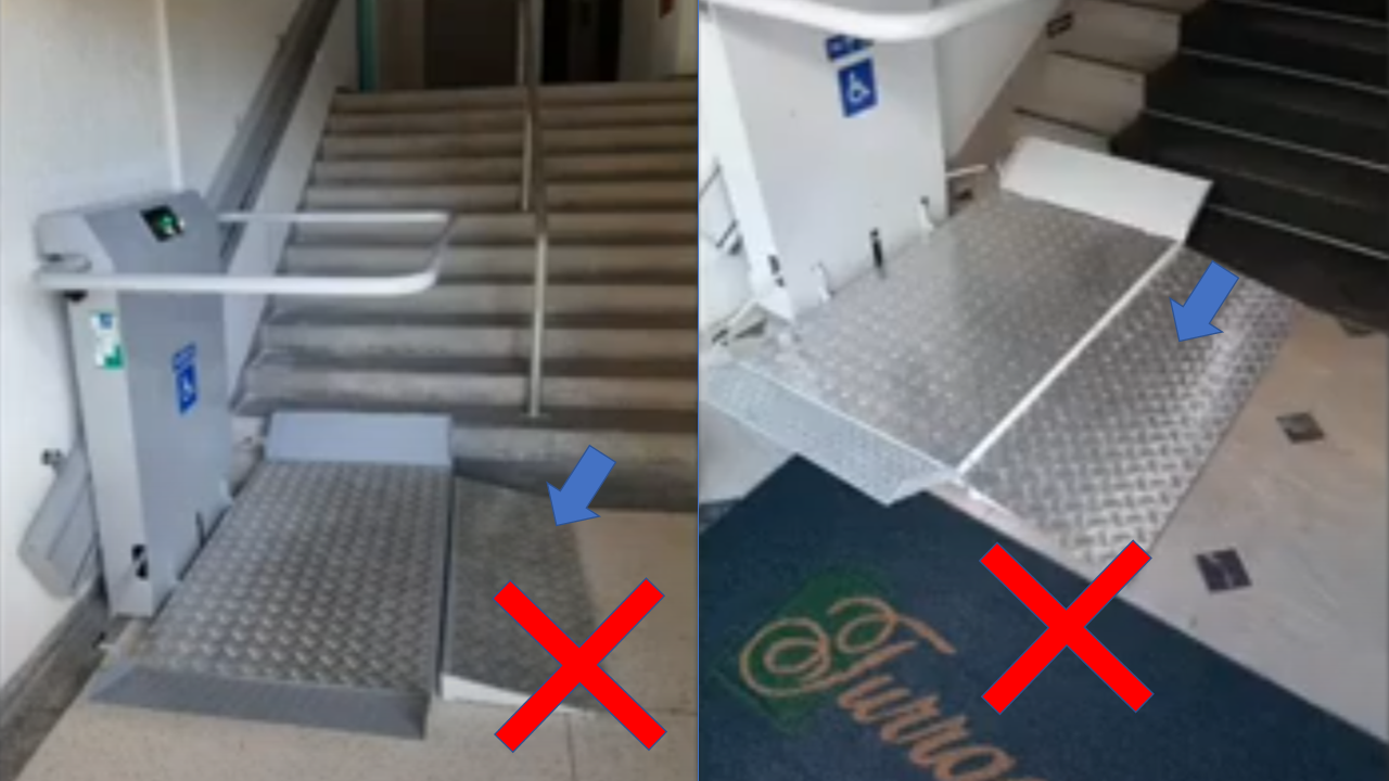 plataforma de acessibilidade para escada sem rampa automática