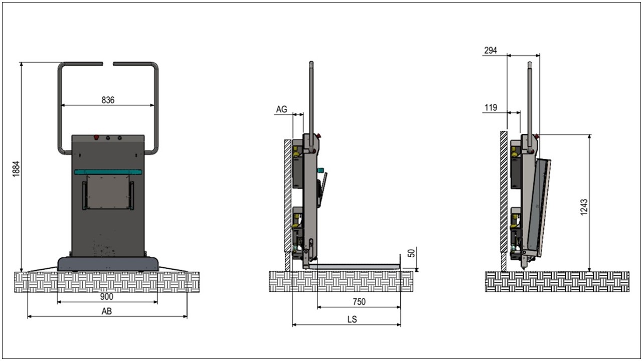 Plataforma Elevatória Acessibilidade Dimensões